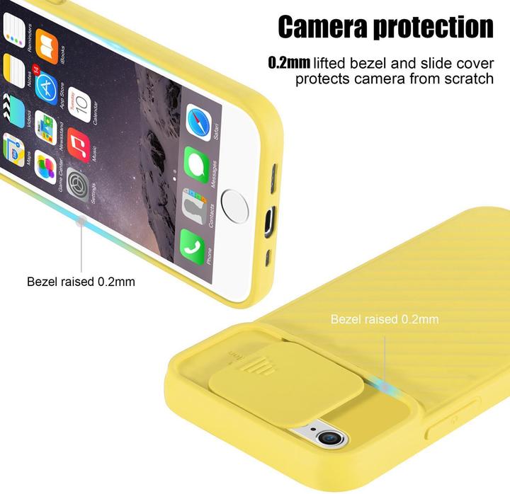 Immagine prodotto Cadorabo Cover in TPU con protezione della fotocamera (Apple iPhone 6)