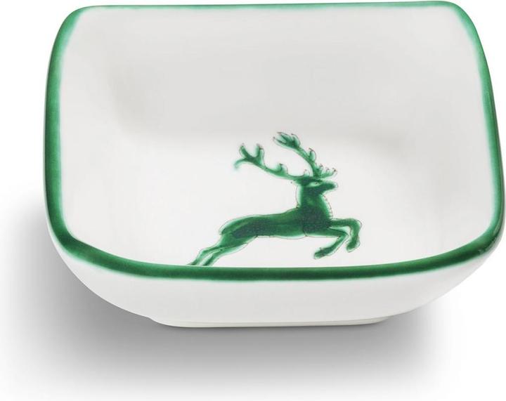 Produktbild Gmundner Keramik Grüner Hirsch Schälchen quadratisch (9x9cm)