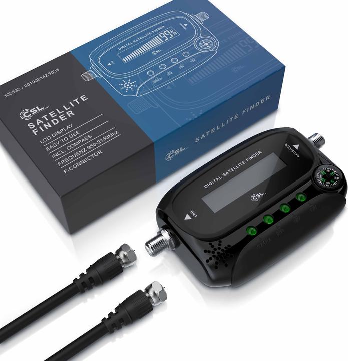 Actual product image CSL Satellite finder, digital satellite finder with level scale & signal tone, satellite finder