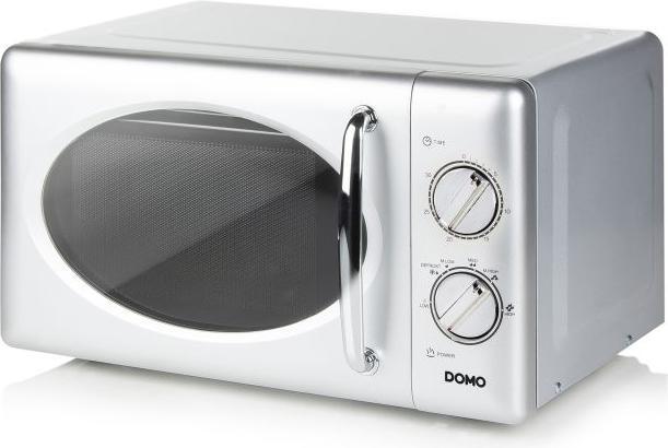 Produktbild Domo Mikrowelle DO3020 20Liter silber mit Auftaufunktion, 700Watt und Timer (20 l)