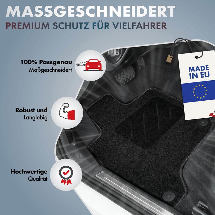 Image du produit Walser Tapis de sol pour Mini One, Mini Cooper BJ 03/2014 - aujourd'hui (2 tapis avant + 2 tapis arrière)