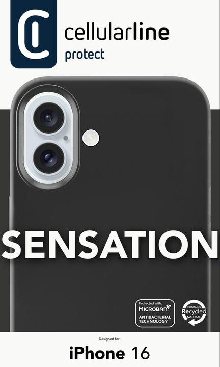 Actual product image Cellularline Silicone Case Sensation (Apple iPhone 16)