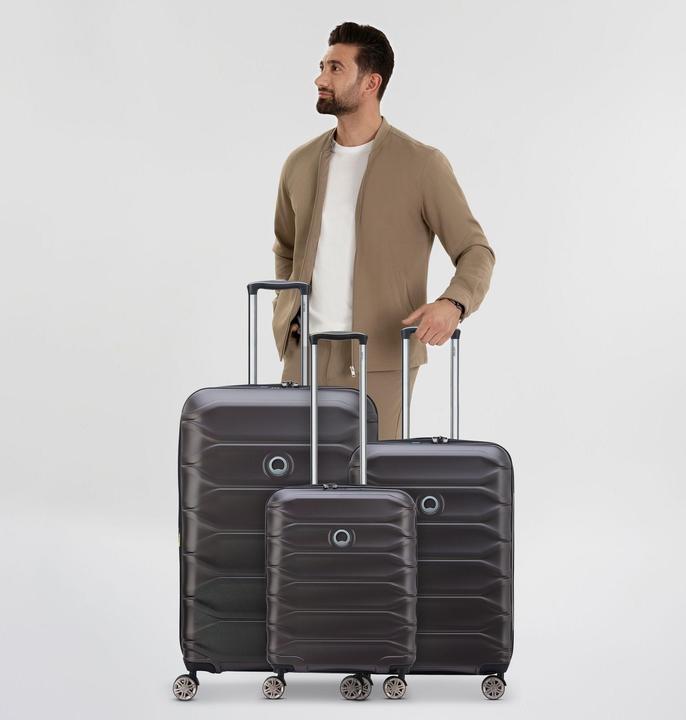 Actual product image Delsey Meteor 4-wheel suitcase set 3-piece with stretch fold (221 l, XL (from 140l))