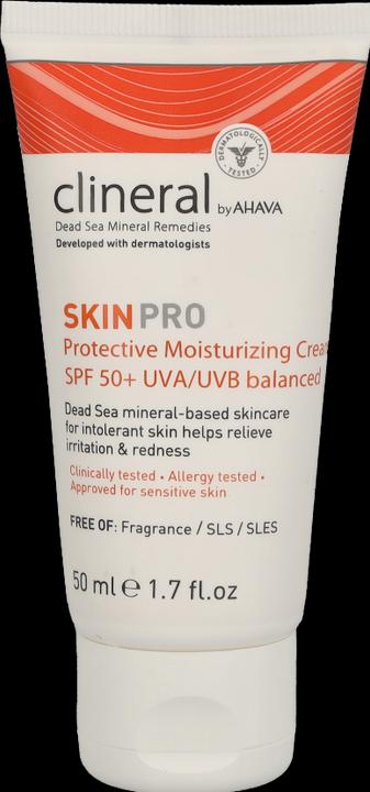 Ahava CLINERAL Protective Moisturizing Cream SPF50 (Sonnencreme Gesicht, SPF 50, 50 ml, 50 g)