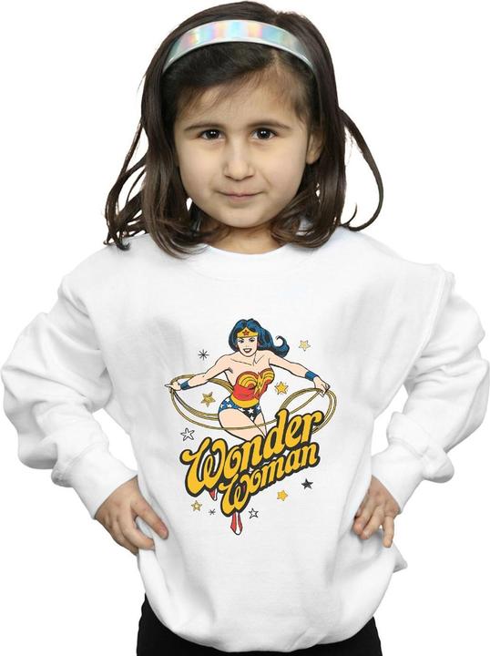 Immagine prodotto Wonder Woman Stars Felpa Ragazze (152, 158)
