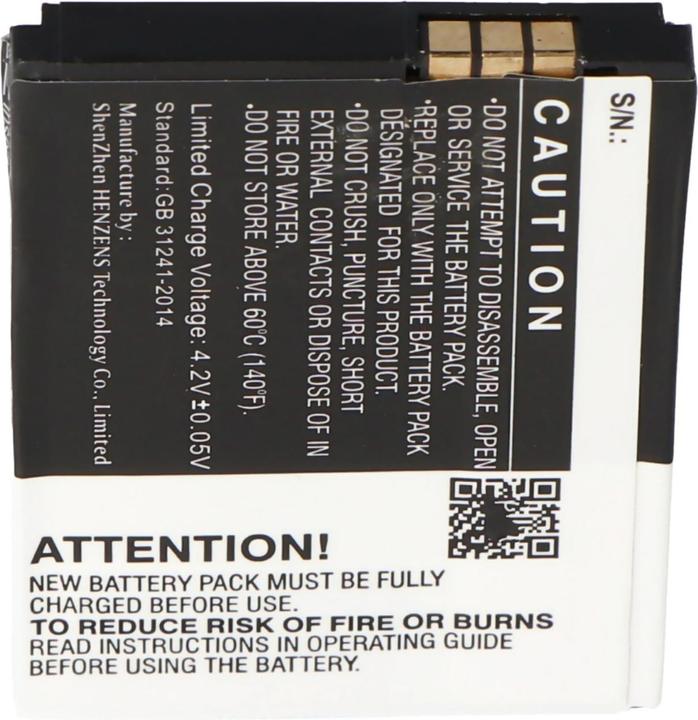 Actual product image AccuCell Battery AVM Fritz Fon M2, Fritz! Fon M2, FRITZ!FON C4, BAK130506, Fritz!Fon M2