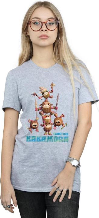 Actual product image Disney Womens/Ladies Moana Fear The Kakamora Cotton Boyfriend T-Shirt (M)