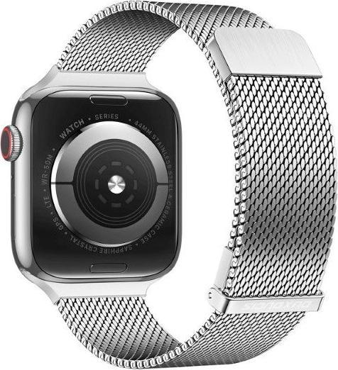 Produktbild Dux Ducis Milanese Pro Armband (40 mm, 38 mm, 41 mm, Edelstahl, Apple Watch Series 8, Apple Watch Series 5, Apple Watch SE (2022/2023), Apple Watch Series 7, Apple Watch Series 9, Apple Watch Series 4, Apple Watch Series 3, Apple Watch SE, Apple Watch Series 6)