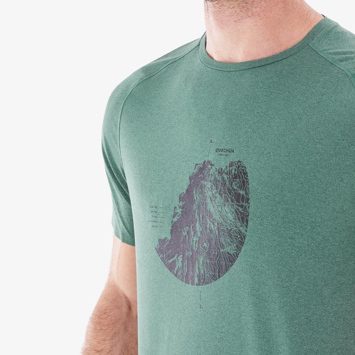 Actual product image Quechua Men's short-sleeved hiking shirt - MH500 (XXL)