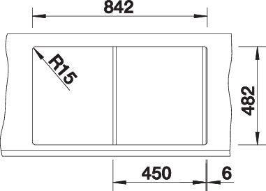 Produktbild Blanco Tipo 45 S (Einbauspüle, 86 cm, 50 cm)