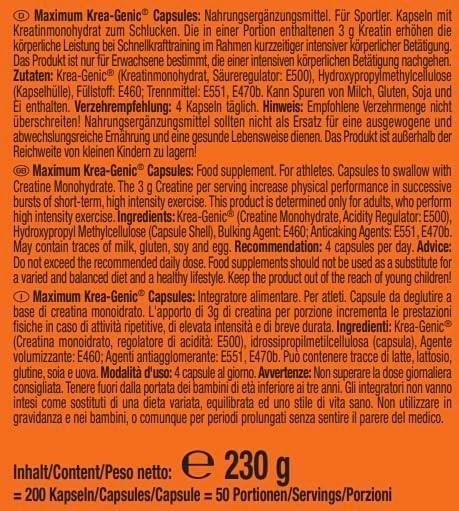 Produktbild Weider Maximum Krea-Genic (1 Stück, Kapseln, 115 g)