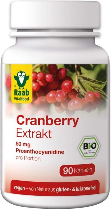 Raab Cranberry Extrakt mit Proanthocyanidine Bio (90 Stück, Kapseln)