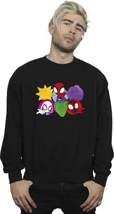 Immagine prodotto Spidey And His Amazing Friends Faces Felpa Uomo (5XL)