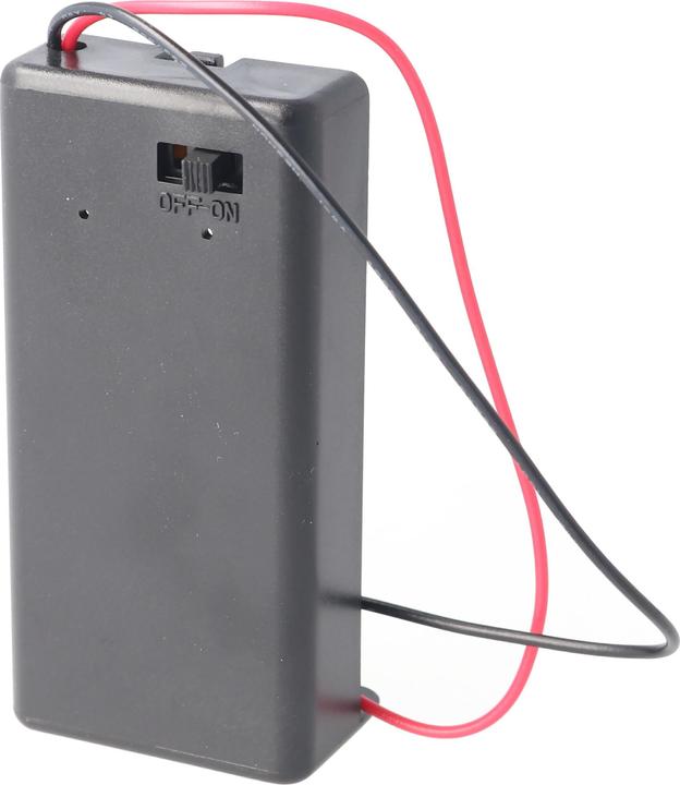 Actual product image Goobay 1x 9V block battery holder