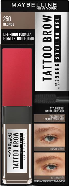 Actual product image Maybelline New York Tattoo Brow 36H Styling Gel (259 Blonde)