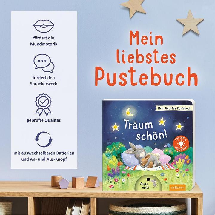 Immagine prodotto Mein liebstes Pustebuch – Träum schön! (Tedesco, Ag Yatkowska, 2022)
