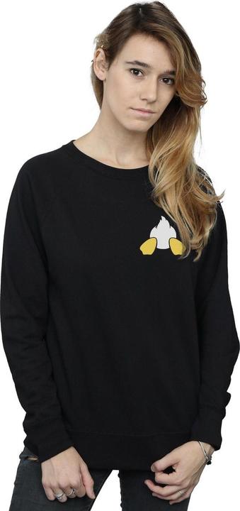 Actual product image Disney Womens/Ladies Donald Duck Backside Breast Print Sweatshirt (S)