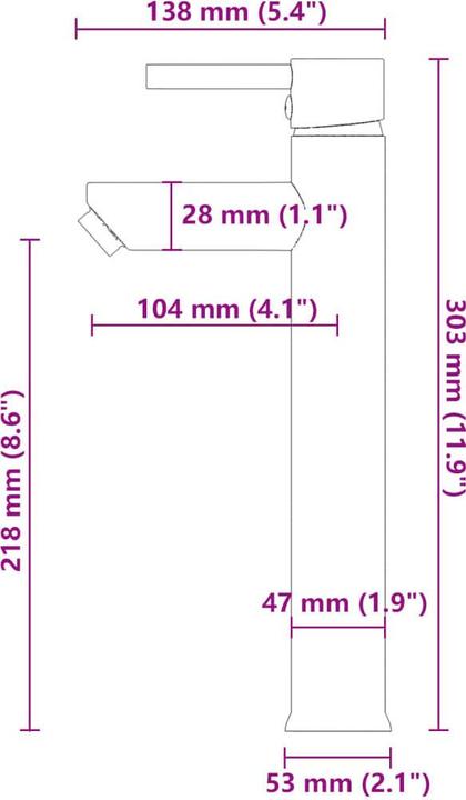 Actual product image VidaXL Agosto (420 mm, 420 mm)