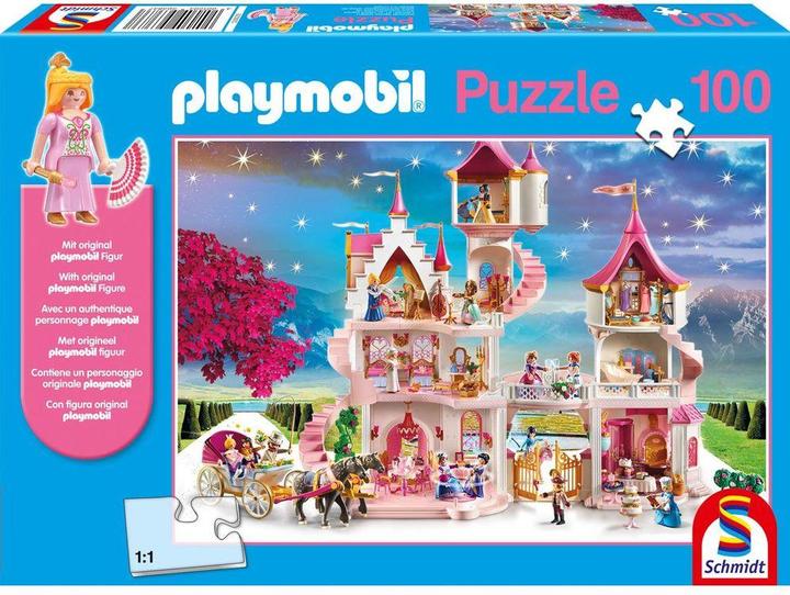 Immagine prodotto Schmidt Spiele Castello della Principessa Playmobil con figura originale (100 pezzi)