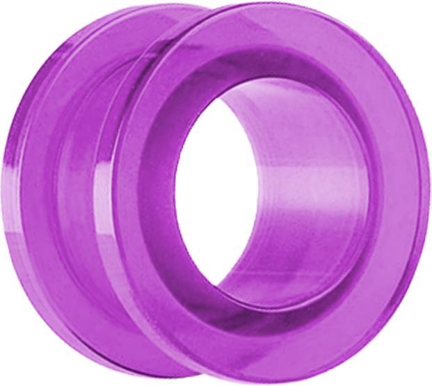 Star Piercing Flesh Tunnel violett (ohne Messing, Acryl)