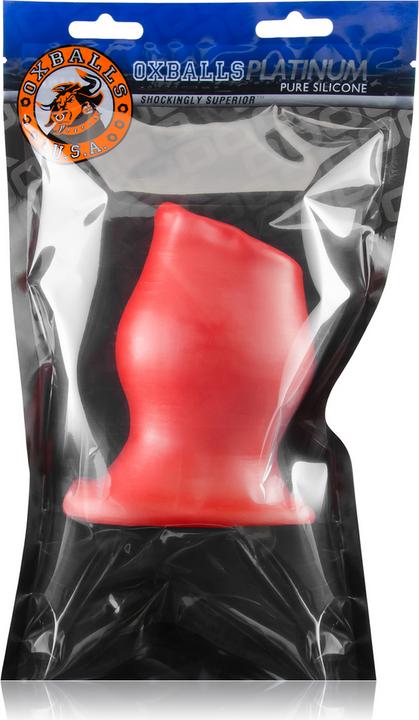 Actual product image Oxballs Pighole - Hollow Butt Plug - Large - Red