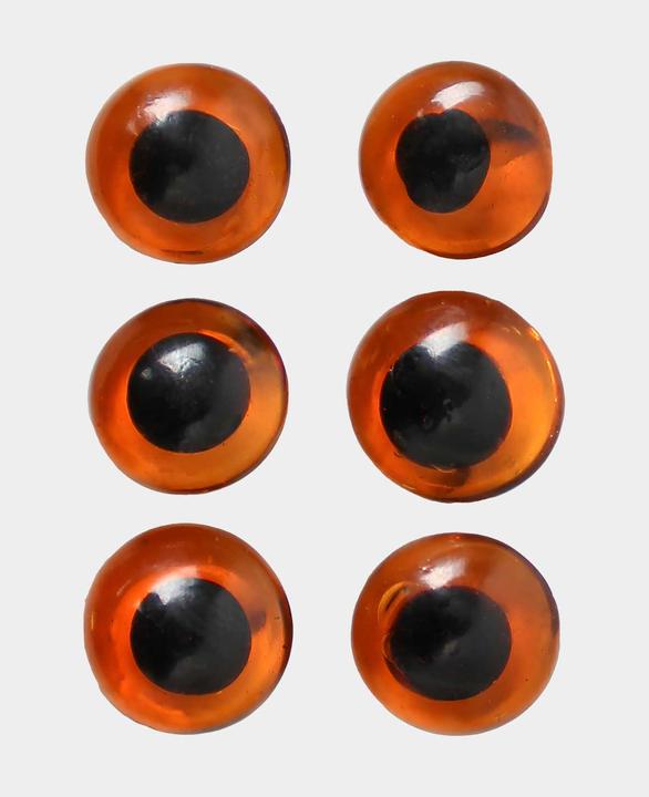 Image du produit I Am Creative Tieraugen mit Öse, Glas, braun, 10 mm