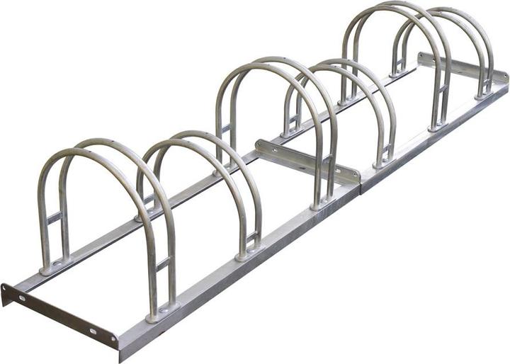Produktbild Moravia Fahrradständer MORION 2400 mm hoch/tief, für 6 Fahrräder