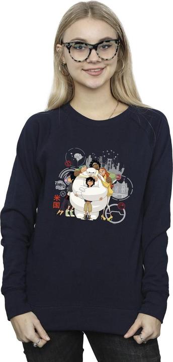 Immagine prodotto Disney Big Hero 6 Baymax Group Hug Felpa Donna (XL)