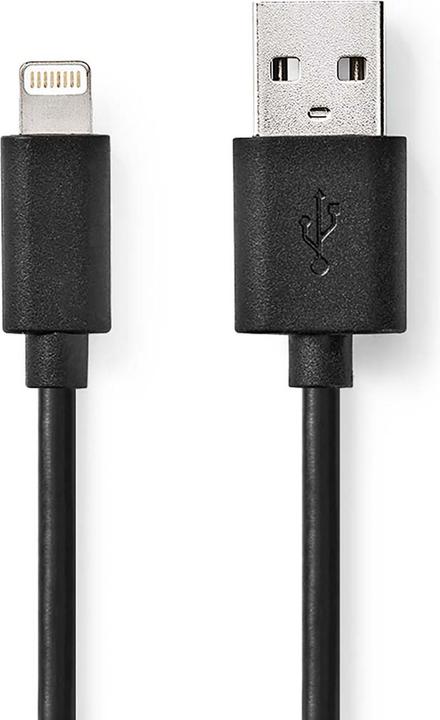 Immagine prodotto Nedis Cavo Lightning | USB 2.0 | Apple Lightning 8-Pin | Connettore USB-A | 480 Mbps | Nichelato | 2. (2 m, USB 2.0)
