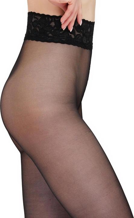 Actual product image Giulia Impresso 20 tights, colour black, size 36-38 (20 DEN, 36 - 38)