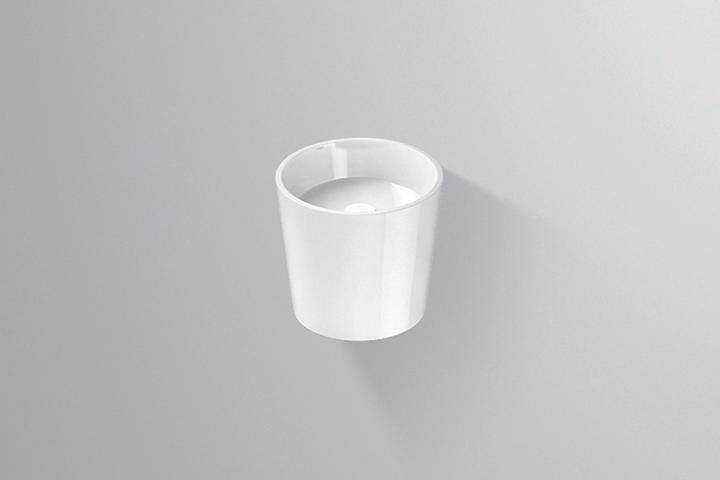 Alape Waschtisch WT.CO400, rund Durchmesser 40,0cm, 5042500000, weiss (500 mm, 400 mm)