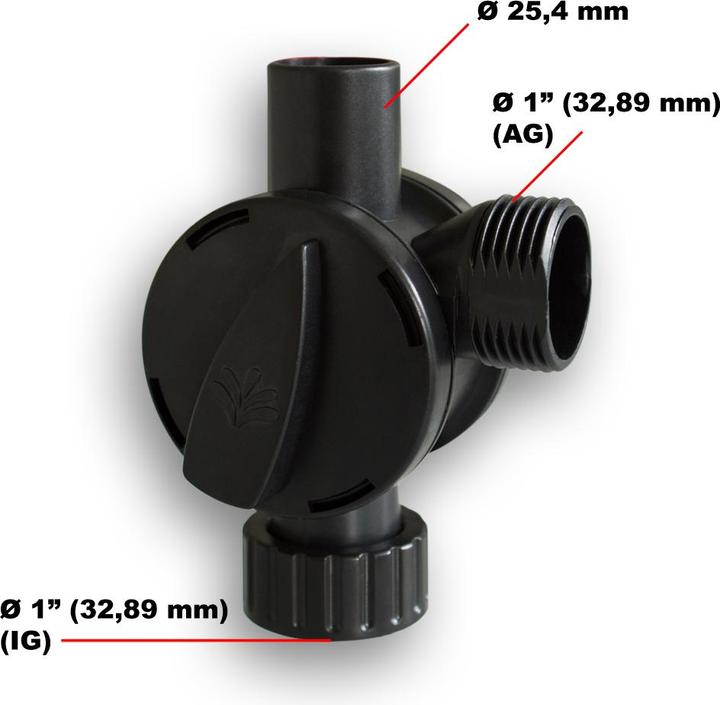 Produktbild SunSun CHJ-2003-6003 Einstellbares T-Stück Teichpumpe Springbrunnenpumpe Adapter