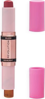 Produktbild Makeup Revolution Blush & Highlight Stick Blushing Pink Face Blush und Highlighter 4.3g (Flushing Pink)