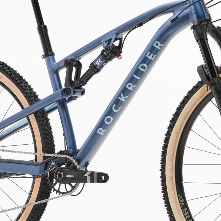 Actual product image Rockrider MTB Cross Country 29 inch XC aluminium frame Race 700 S blue (200 cm)