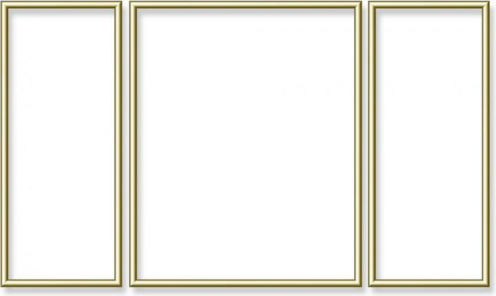Actual product image Schipper MNZ aluminum frame triptych 50/80