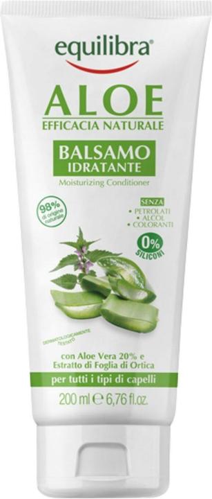 Equilibra Aloe Balsamo Idratante Moisturizing Conditioner Moisturizing Aloe Vera Hair Conditioner (200 ml)