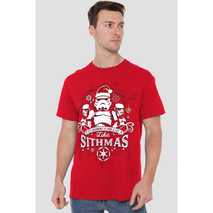 Actual product image Star Wars Mens Beginning To Look A Lot Like Sithmus Christmas T-Shirt (XL)