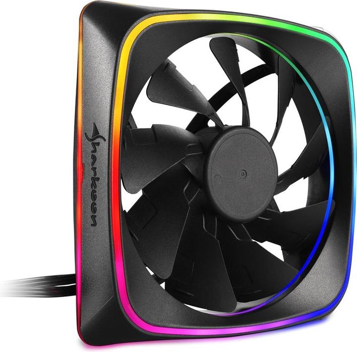 Actual product image Sharkoon SHARK Lights RGB Fan (120 mm, 1 x)
