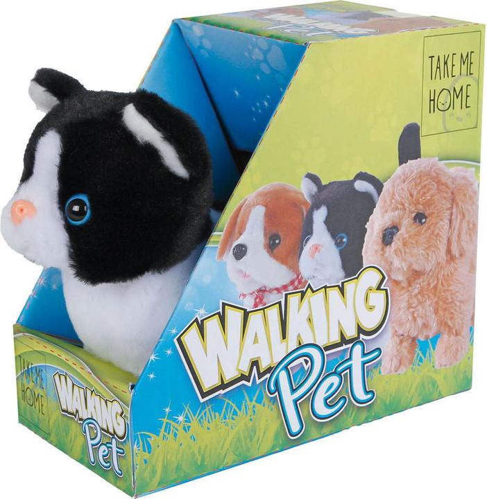 Produktbild Van Manen Veenendaal Take Me Home Interaktive laufende Katze Schwarz Weiss, 15,5 cm (15.50 cm)