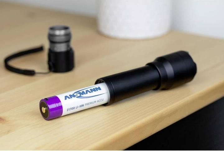Actual product image Ansmann Li-Ion Akku 21700 5000 mAh mit USB Typ-C Ladebuchse Mignon (AA)-Akku Li- (1 pcs., 21700, 5000 mAh)