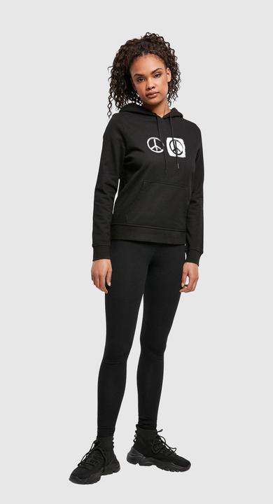 Actual product image Merchcode Ladies Peace - Double Peace Black Basic Hoody - 161625 (S)
