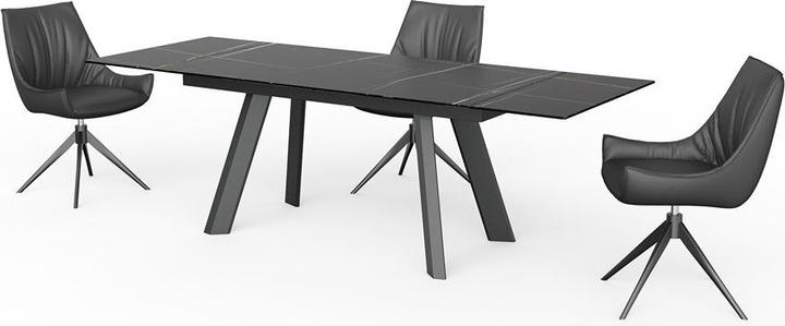 Produktbild Home123 Ausziehbarer Tisch CELIA (schwarz)