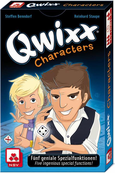Image du produit ASS Altenburg Qwixx Characters, jeu de dés, pour 2-5 joueurs, à partir de 8 ans (extension DE) (Polonais, Français, Anglais)