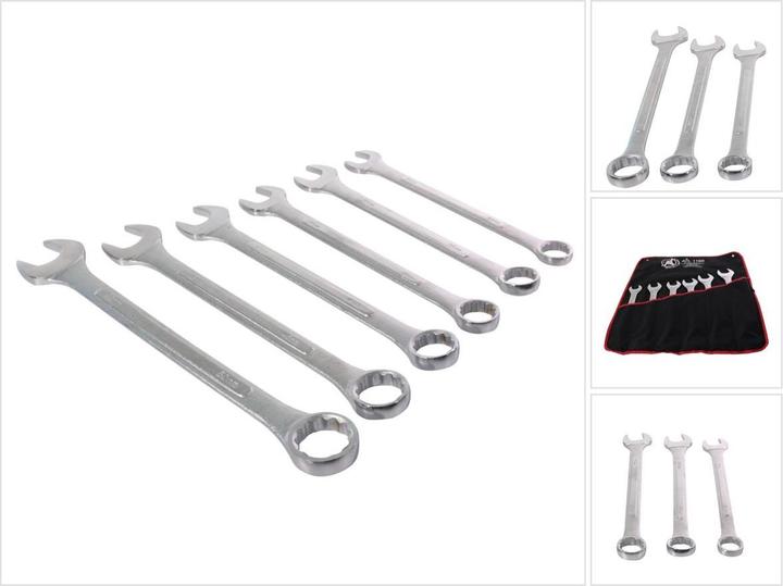 Actual product image BGS Combination tensioner set | XXL | 34 - 50 mm | 6 pcs. (50 mm, 41 mm, 34 mm, 46 mm, 38 mm, 36 mm)