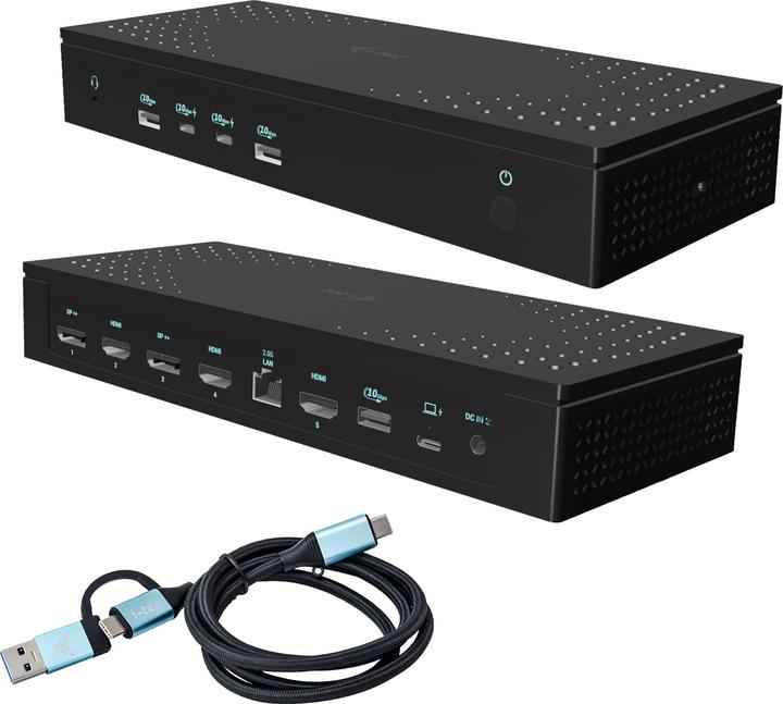 Produktbild i-tec Universal 5x 4K/60Hz Display Docking Station + Power Delivery 100W (USB-C)