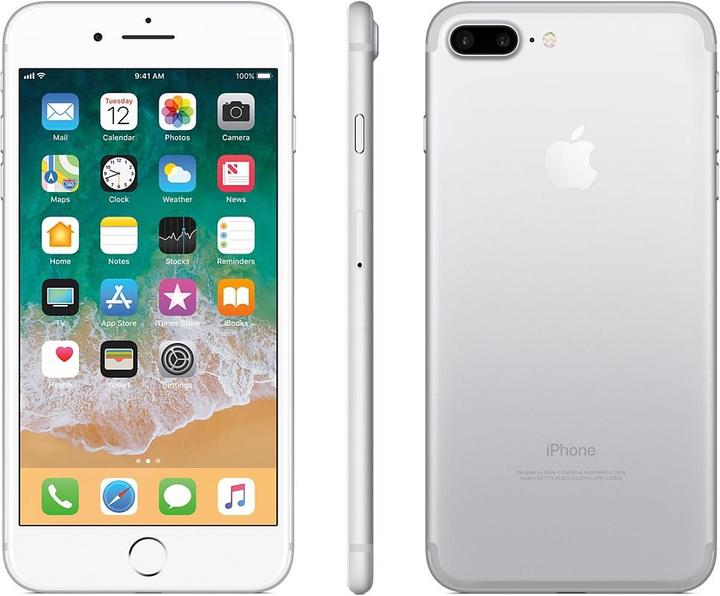 Actual product image Apple iPhone 7 Plus (128 GB, Silver, 5.50", Single SIM, 12 Mpx, 4G)