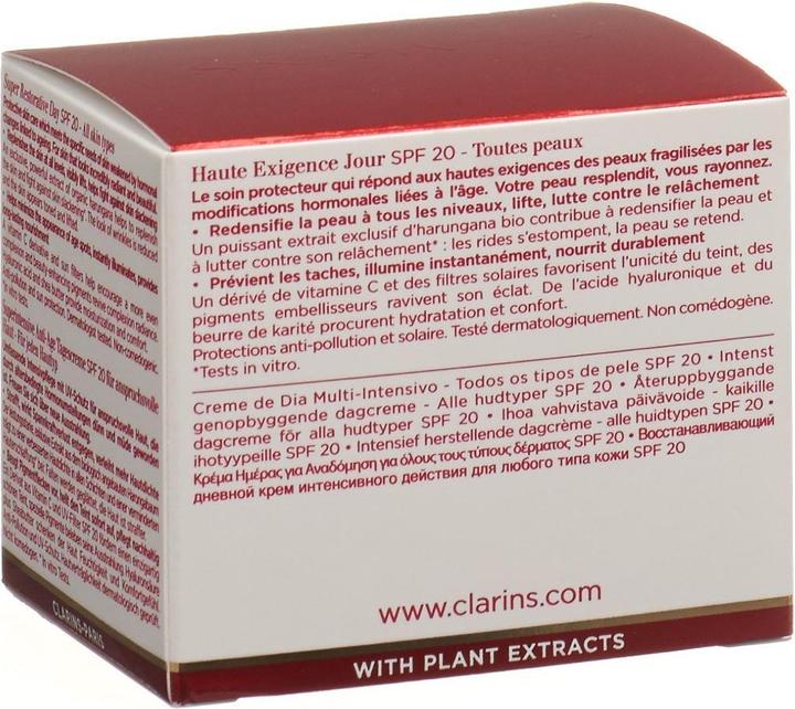 Actual product image Clarins Super Restorative Day Cream Spf 20 All Skin Types (50 ml, Day cream, SPF 20)