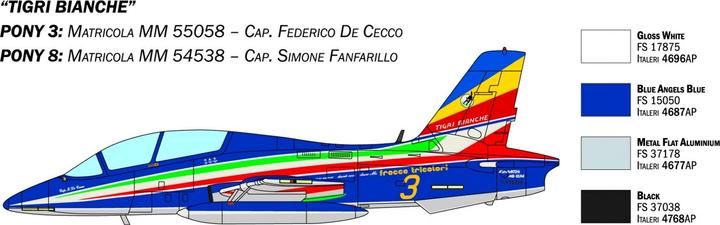 Actual product image 1:72 Set of 3 Aermacchi MB-339 PAN 60Jah.