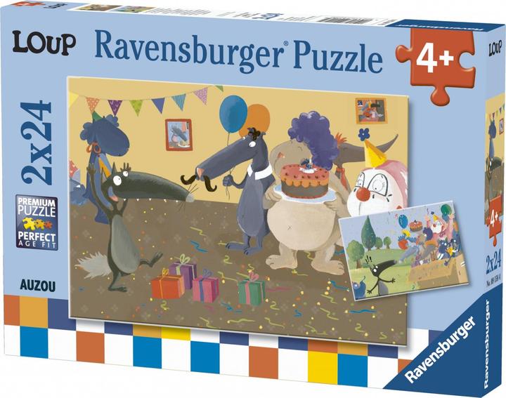 Actual product image Auzou France Loup : 2 puzzles de 24 pièces 4+ (24 pieces)