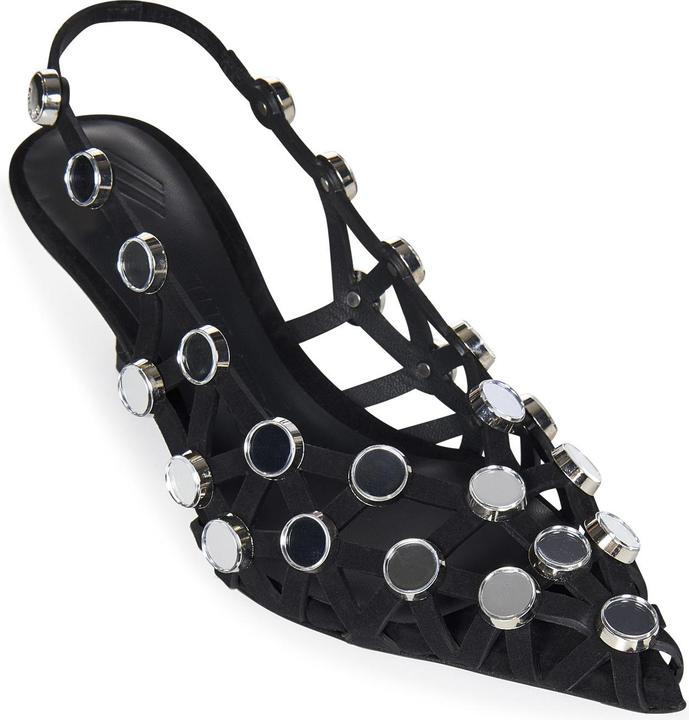 Actual product image The Attico Grid Slingback 50mm (37)